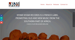 Desktop Screenshot of nyaminyamirecords.com